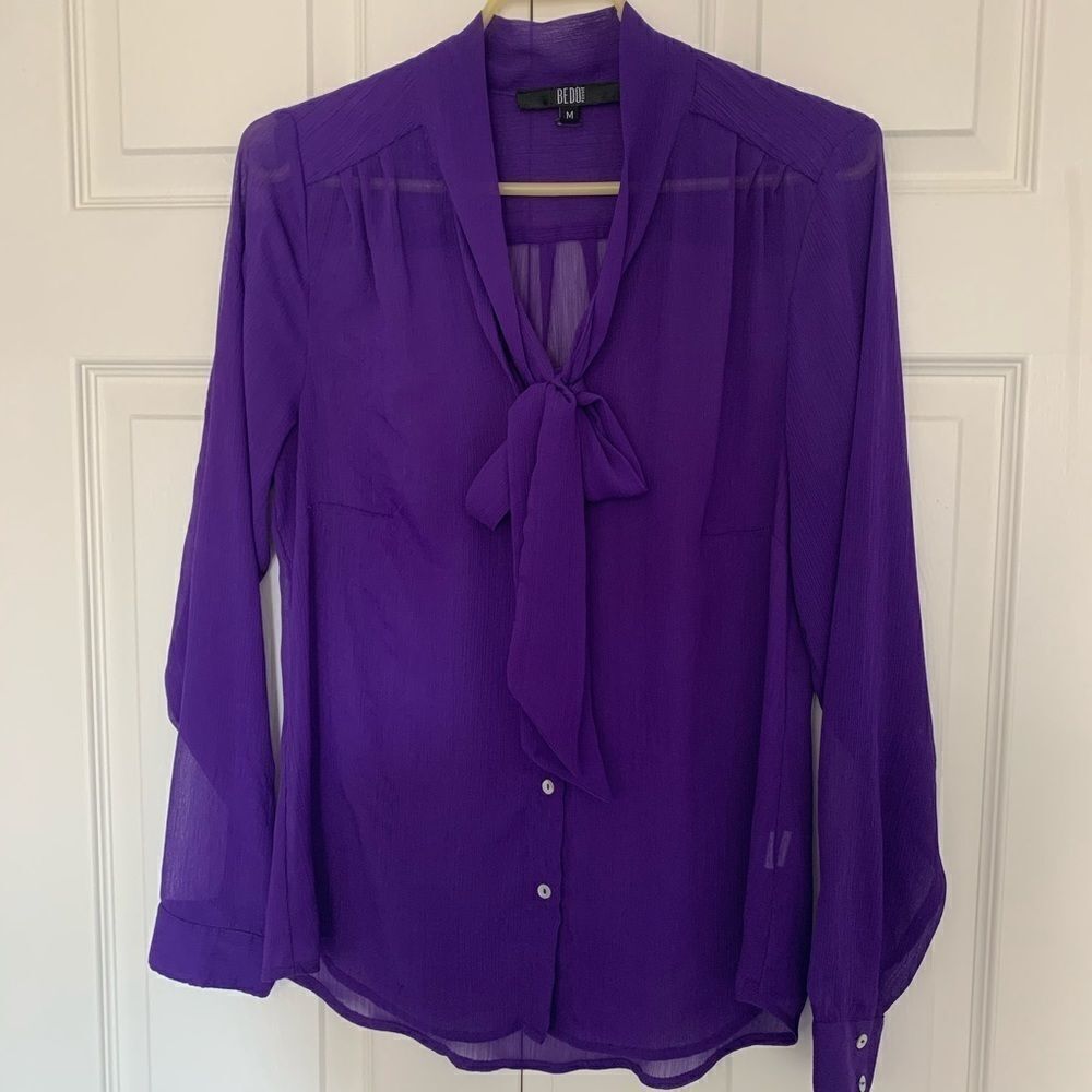 Sheer purple blouse - Picture 1 of 1